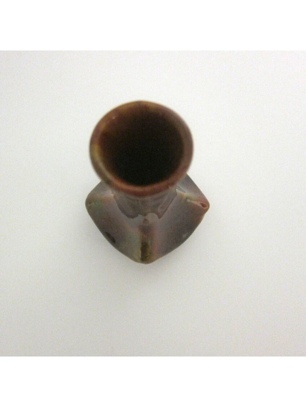 Antique Rockingham Glaze Art Pottery Bud Vase 5.5